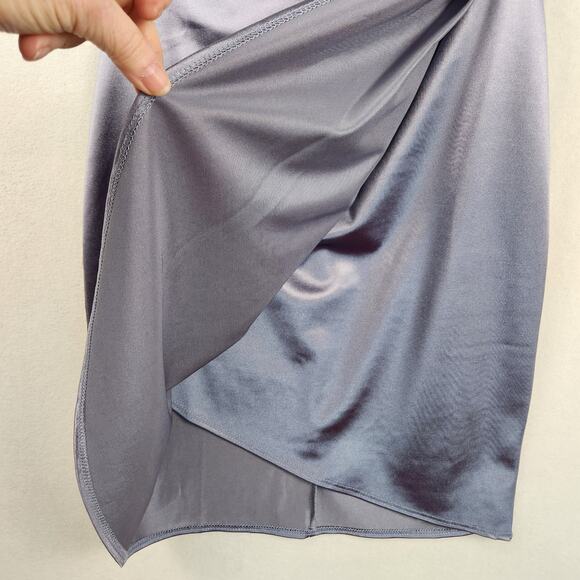 Lulus “Forever Your Girl” Satin Bodycon Dress Women’s SZ SM Blue Cocktail USA - Picture 8 of 15